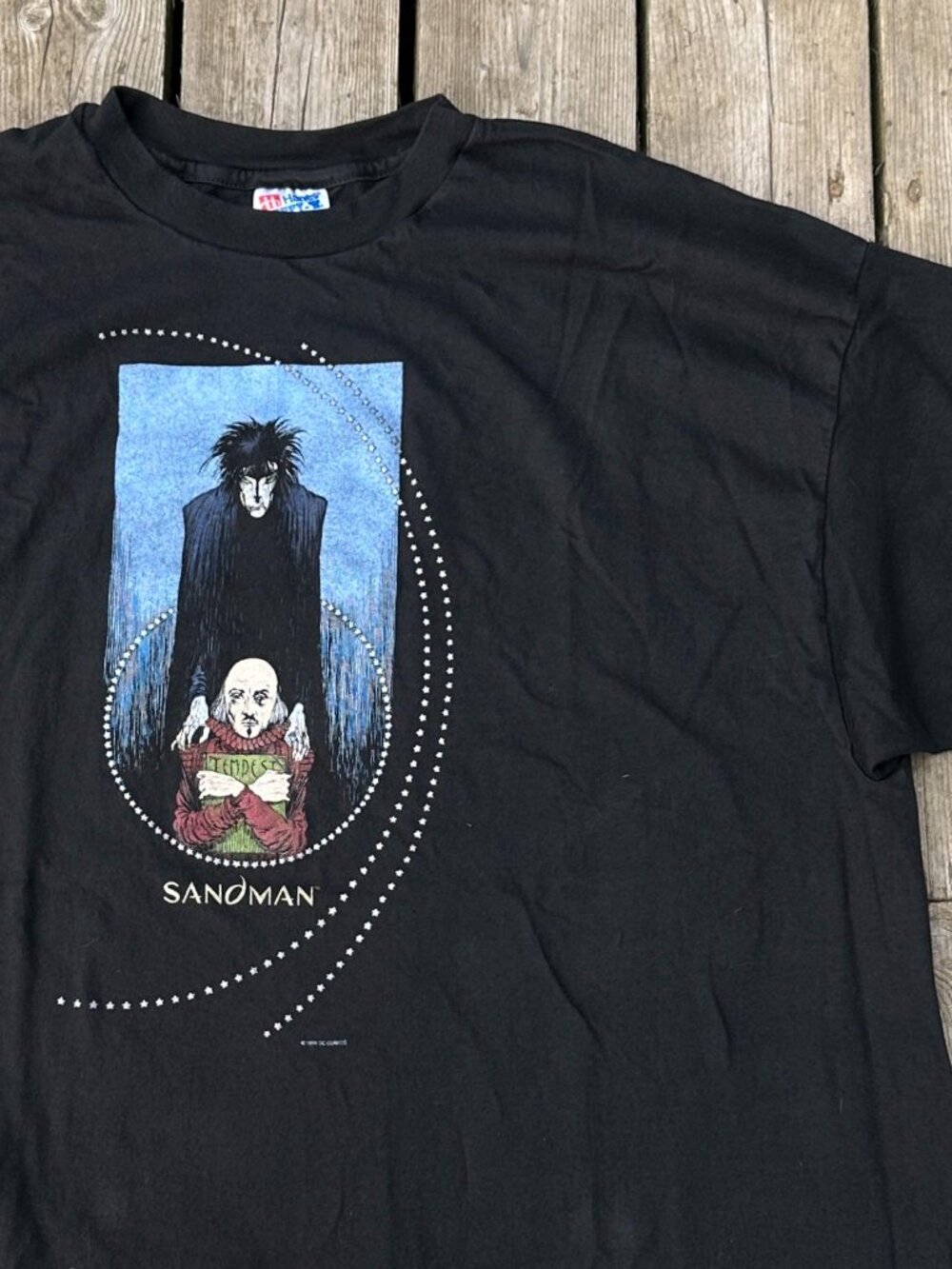 90s vintage the sandman tshirt dc comics graphitti